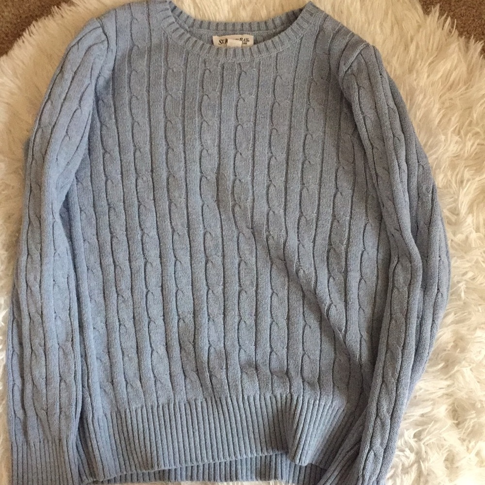 St John’s bay blue knit sweater